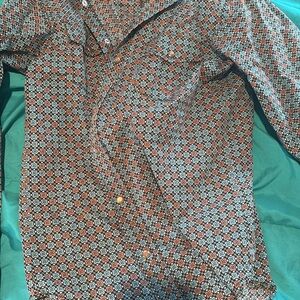 Patterned Button-Up Shirt